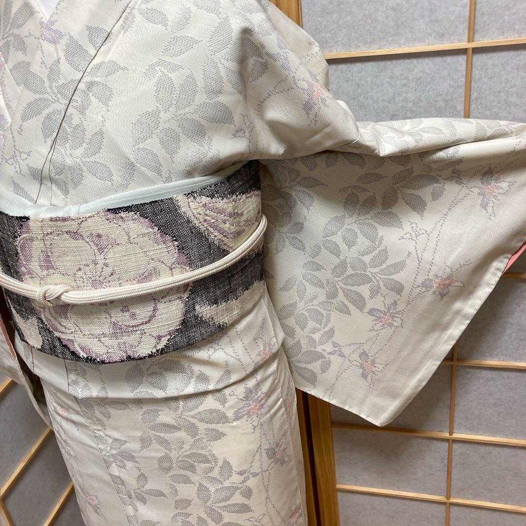 3926# Japanese Kimono Vintage Womens Silk Pongee Fabric Robe Kimono only sold