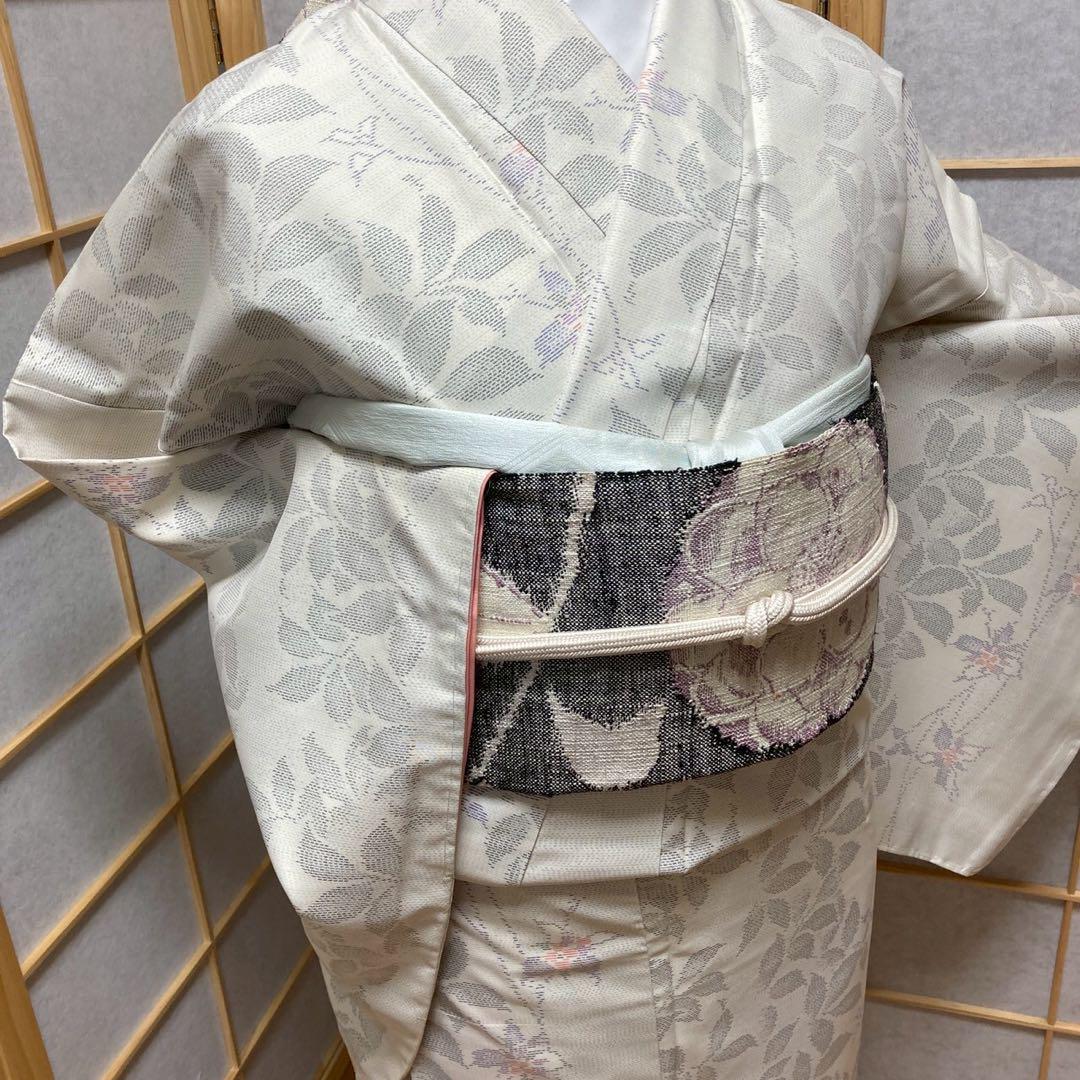 3926# Japanese Kimono Vintage Womens Silk Pongee Fabric Robe Kimono only sold