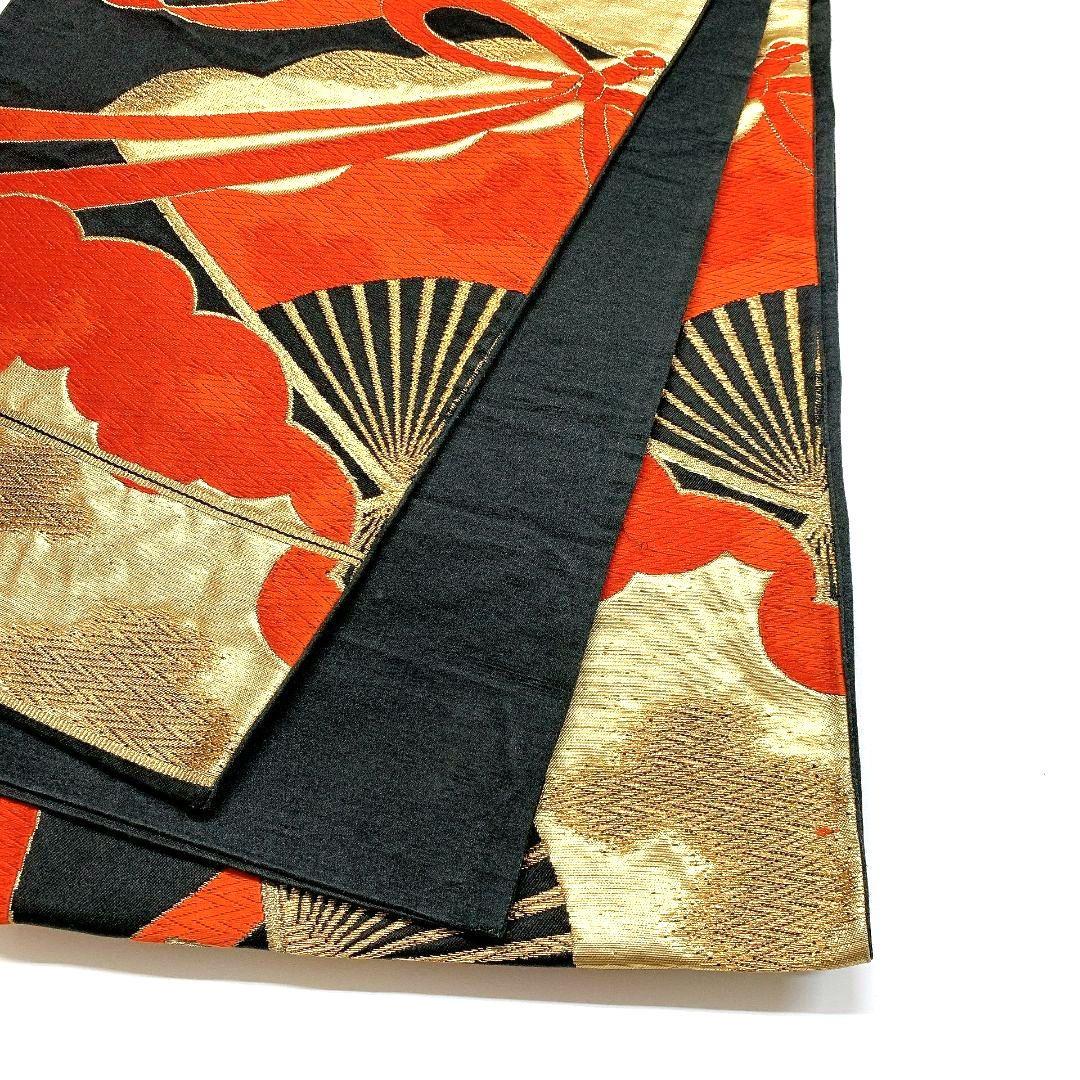 4086# Japanese Vintage Fukuro Obi Belt Kimono Fabric Silk Traditional Untailored