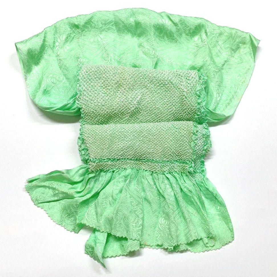 3852# Japanese Kimono Accessory Obiage and Obijime 2-piece Set Silk Shibori