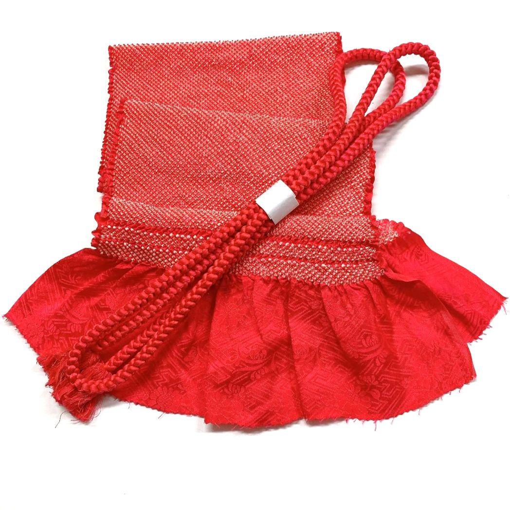 4211# Japanese Kimono Accessory Obiage and Obijime 2-piece Set Silk Shibori