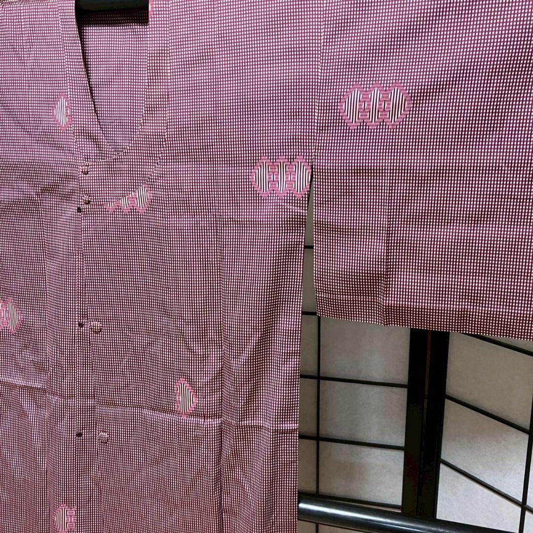 5154# Japanese Haori Jacket Vintege Kimono Fabric Pure Silk Robe Women's Coat