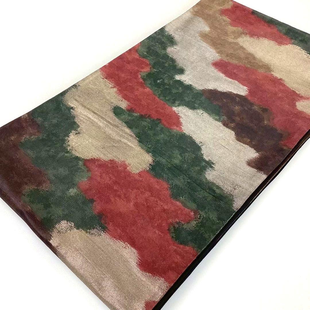 4716# Japanese Vintage Fukuro Obi Belt Kimono Fabric Silk Traditional