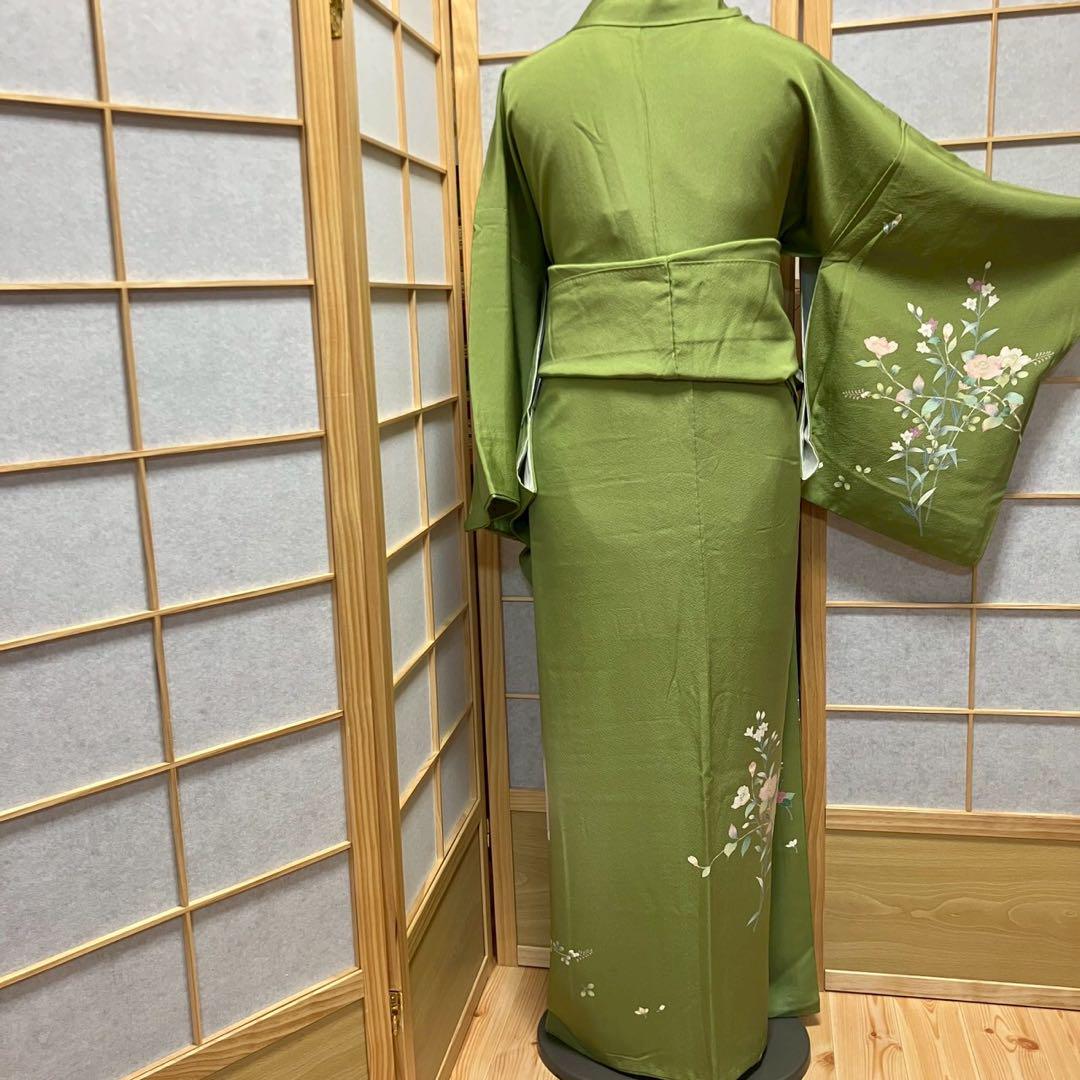4403# Japanese Kimono Vintage Womens Silk Fabric Robe Kimono only sold