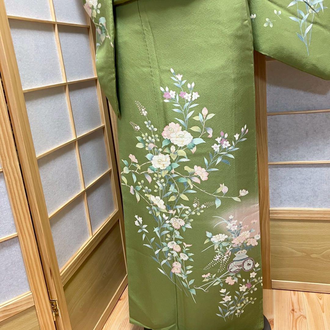 4403# Japanese Kimono Vintage Womens Silk Fabric Robe Kimono only sold