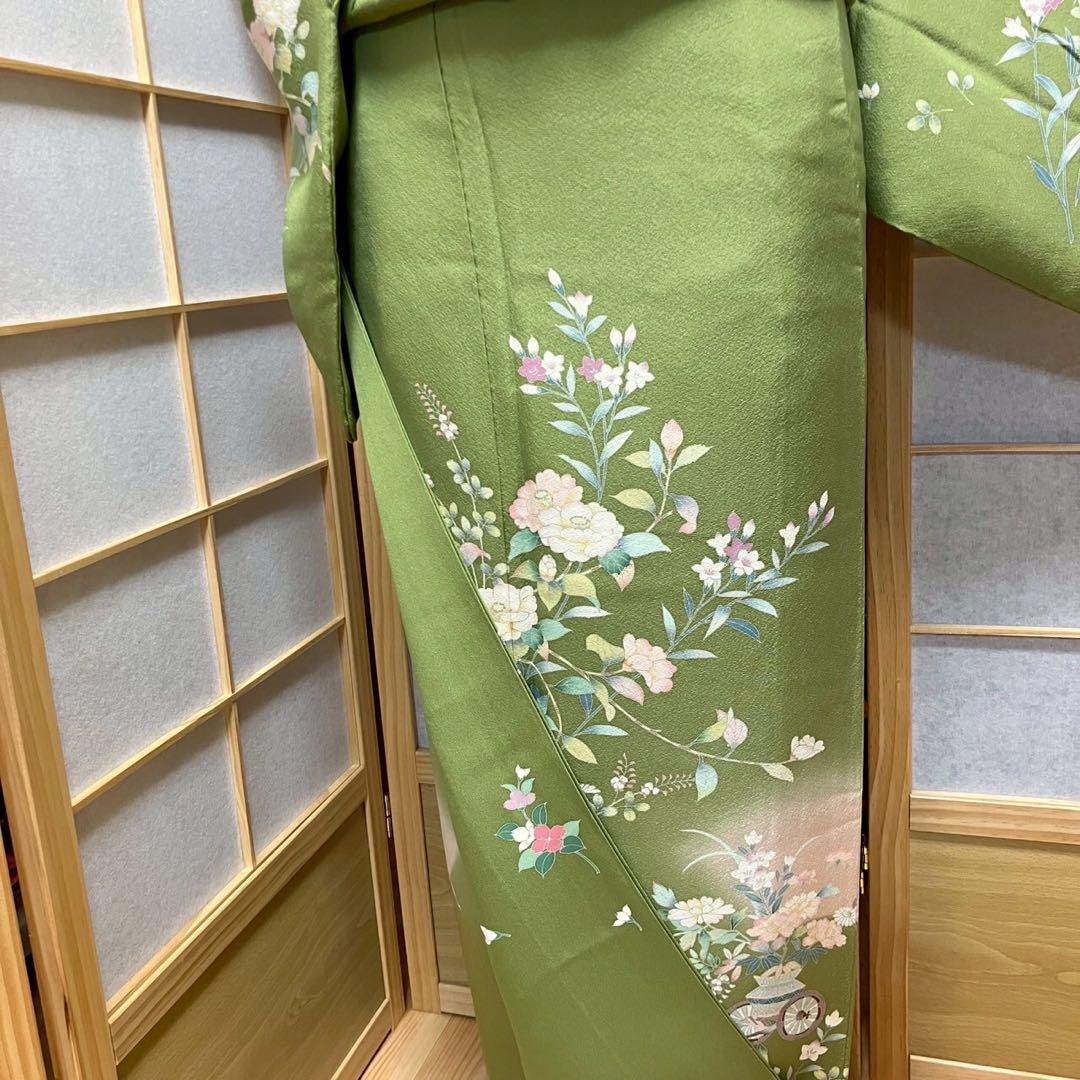 4403# Japanese Kimono Vintage Womens Silk Fabric Robe Kimono only sold