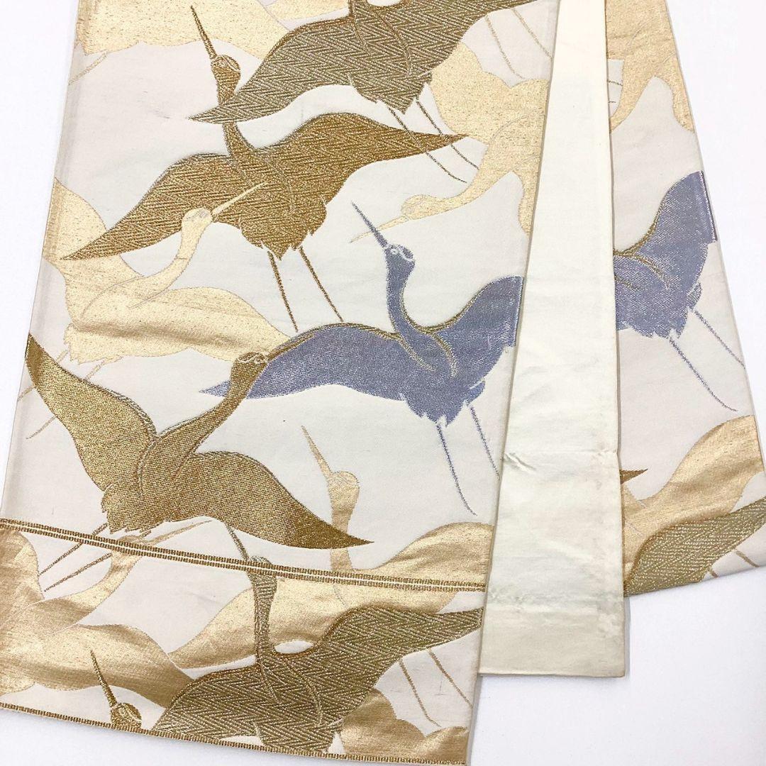 4968# Japanese Vintage Fukuro Obi Belt Kimono Fabric Silk Traditional