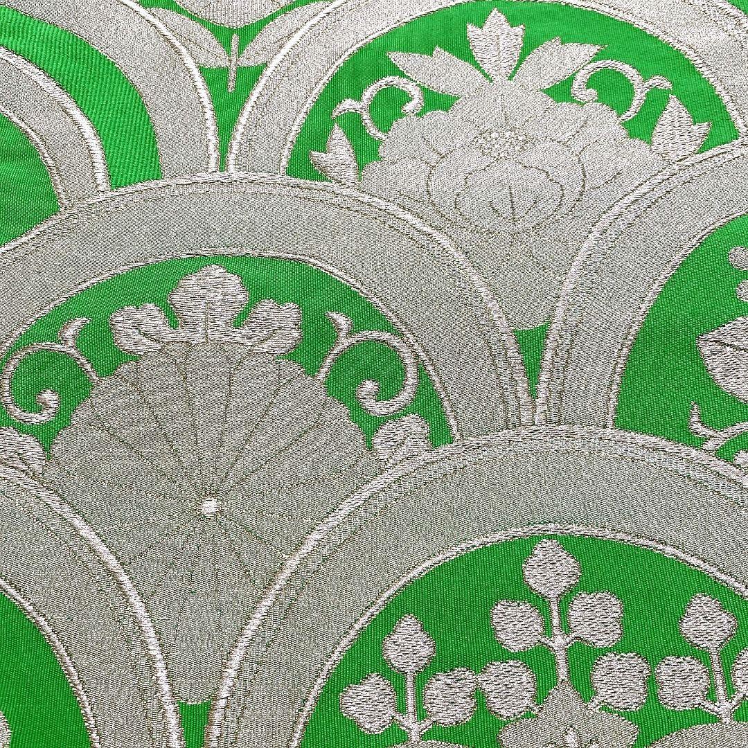 4486# Japanese Vintage Fukuro Obi Belt Kimono Fabric Silk Traditional Untailored