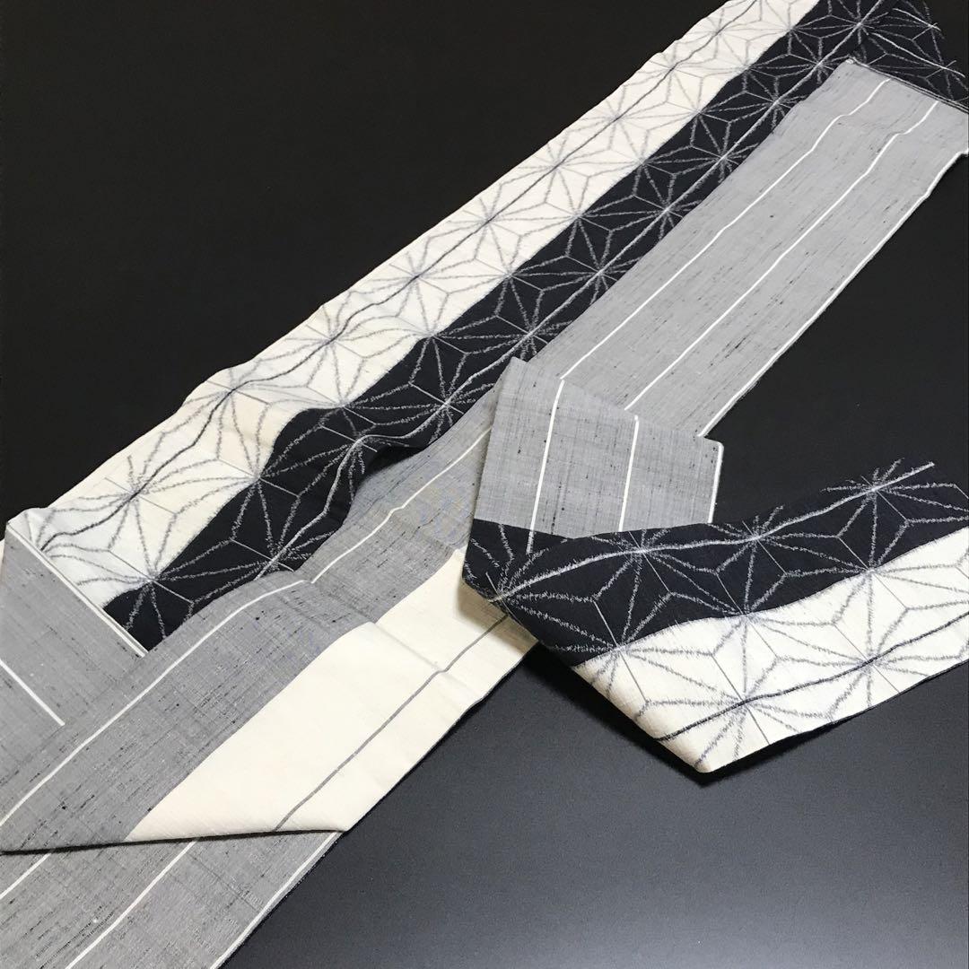 4888# Japanese Vintage Nagoya Obi Belt Kimono Pongee Fabric Silk Traditional