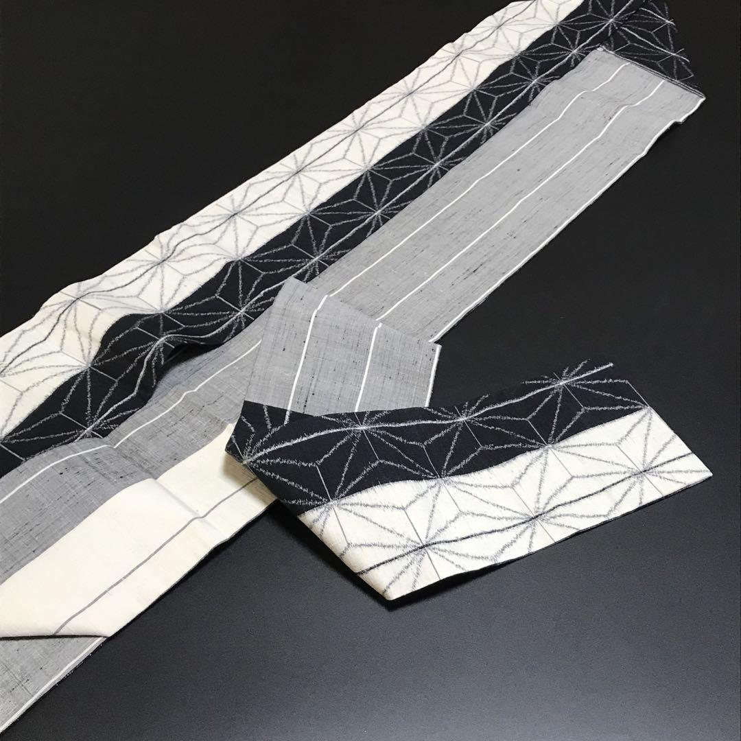 4888# Japanese Vintage Nagoya Obi Belt Kimono Pongee Fabric Silk Traditional