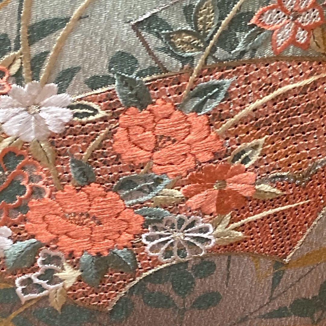 3127# Japanese Kimono Vintage Womens Silk Fabric Robe Kimono only sold Unused