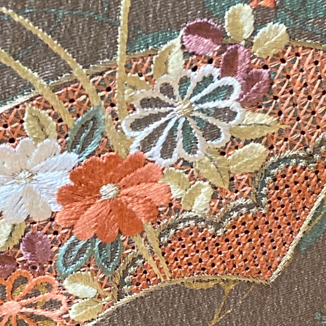 3127# Japanese Kimono Vintage Womens Silk Fabric Robe Kimono only sold Unused