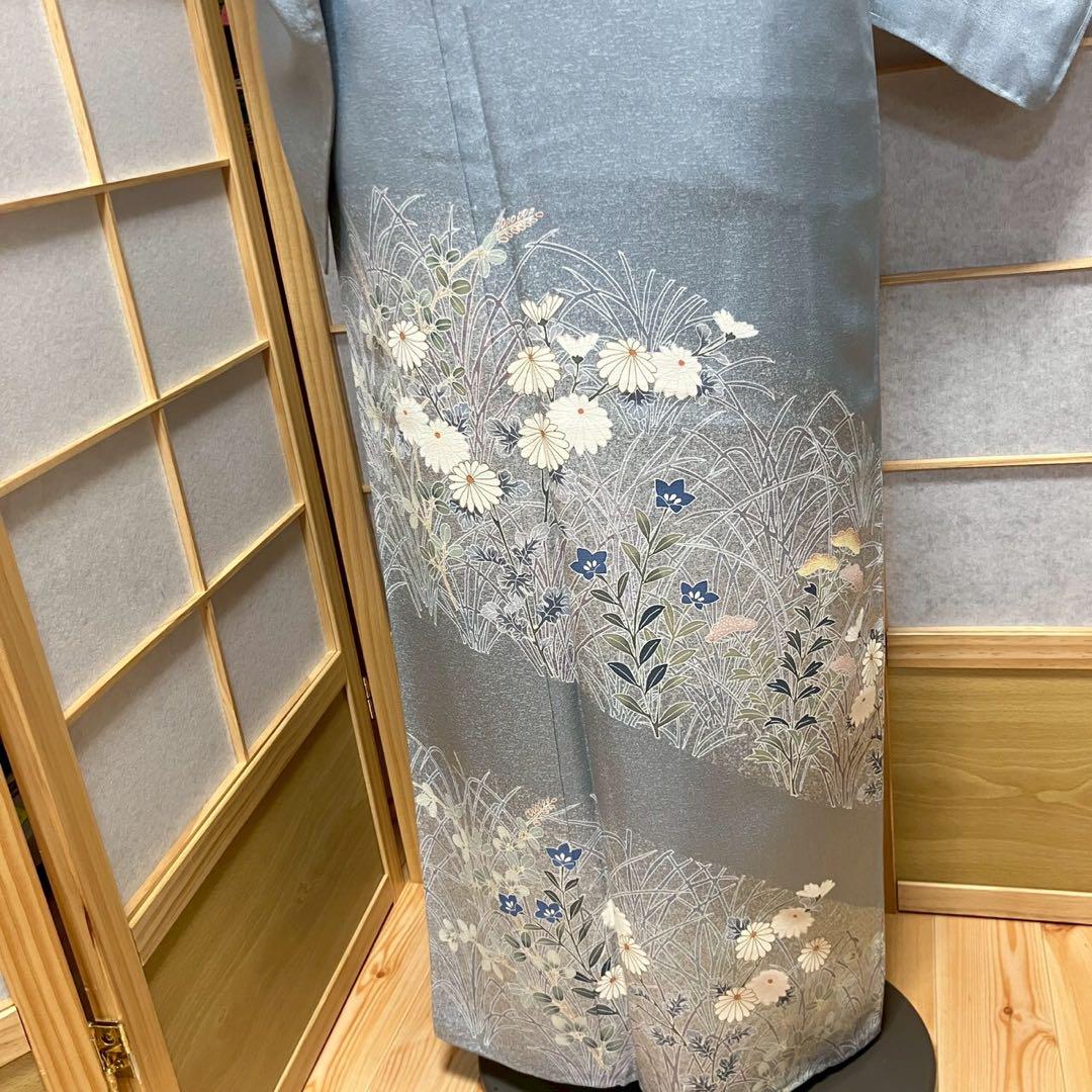4348# Japanese Kimono Vintage Womens Silk Fabric Robe Kimono only sold
