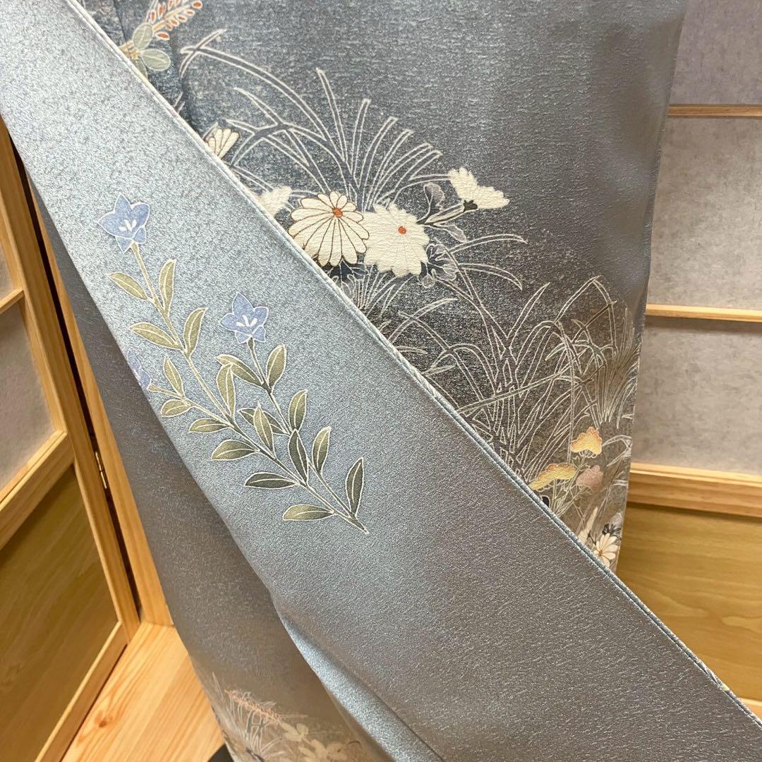 4348# Japanese Kimono Vintage Womens Silk Fabric Robe Kimono only sold
