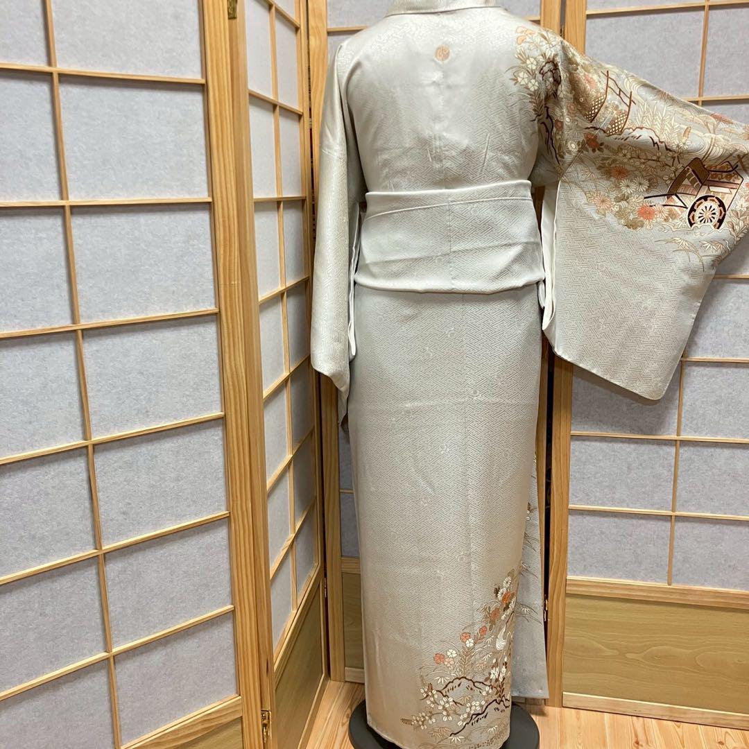 5449# Japanese Kimono Vintage Womens Silk Fabric Robe Kimono only sold