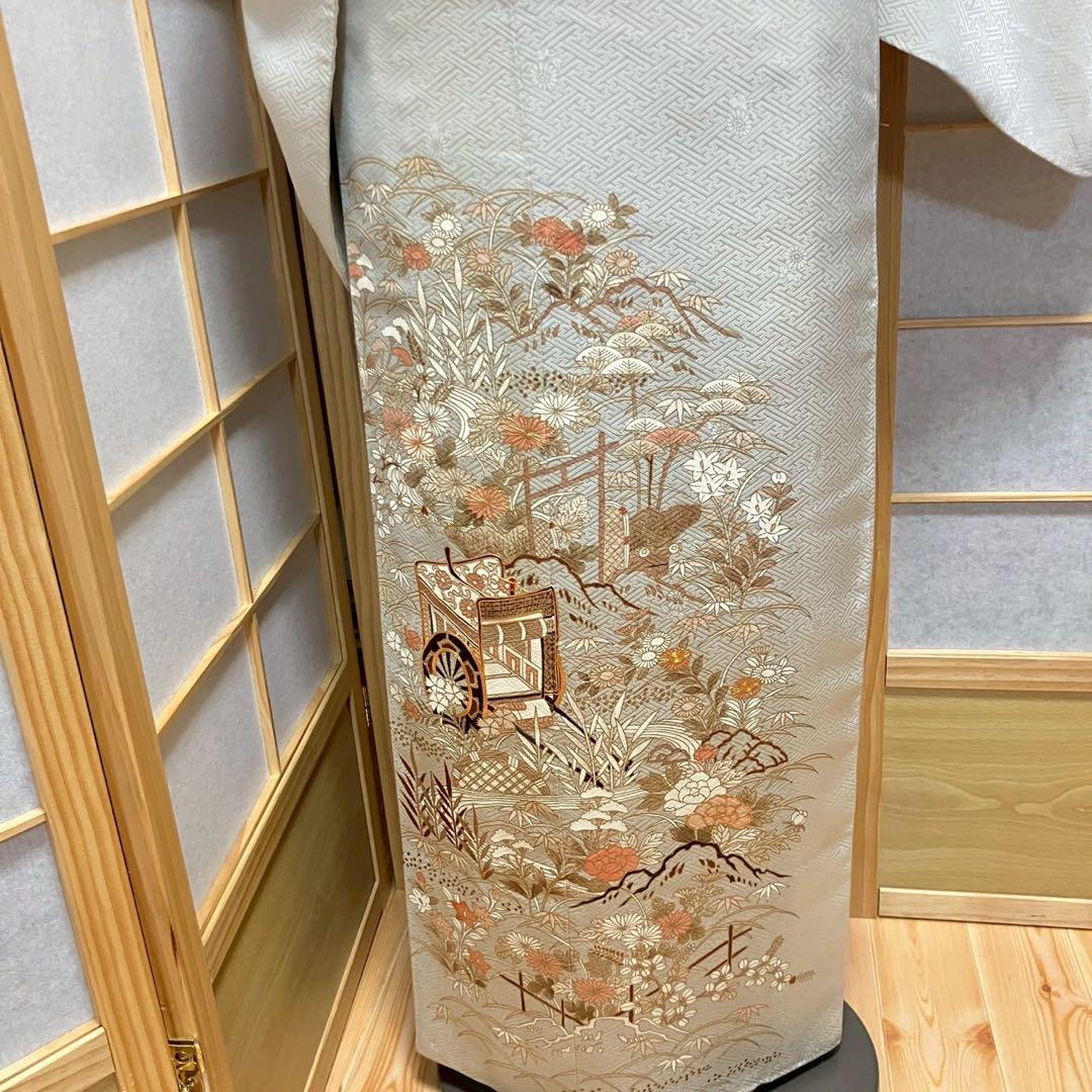 5449# Japanese Kimono Vintage Womens Silk Fabric Robe Kimono only sold