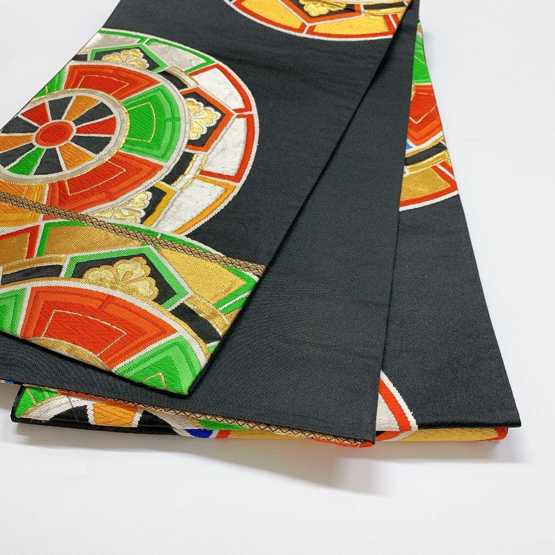 3305# Japanese Vintage Fukuro Obi Belt Kimono Fabric Silk Traditional Untailored