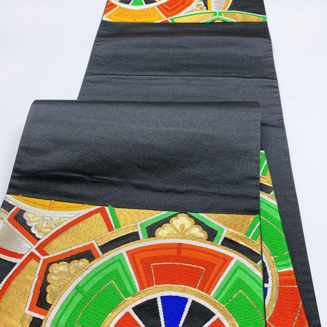 3305# Japanese Vintage Fukuro Obi Belt Kimono Fabric Silk Traditional Untailored