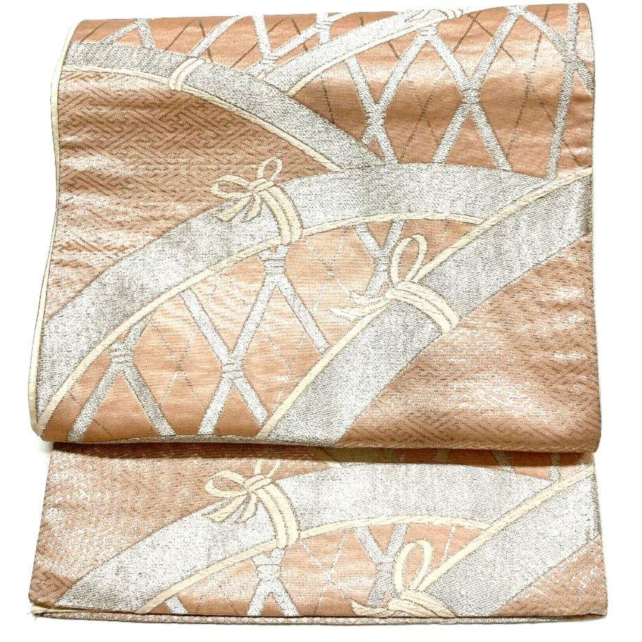 4112# Japanese Vintage Fukuro Obi Belt Kimono Fabric Silk Traditional
