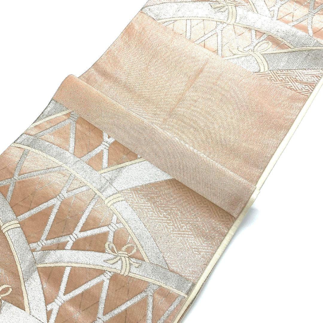 4112# Japanese Vintage Fukuro Obi Belt Kimono Fabric Silk Traditional