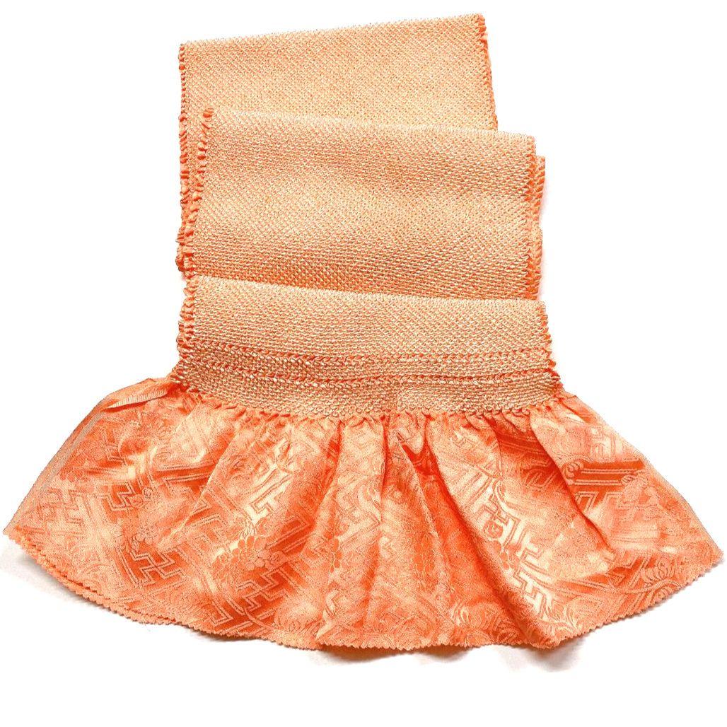 4192# Japanese Kimono Accessory Obiage and Obijime 2-piece Set Silk Shibori