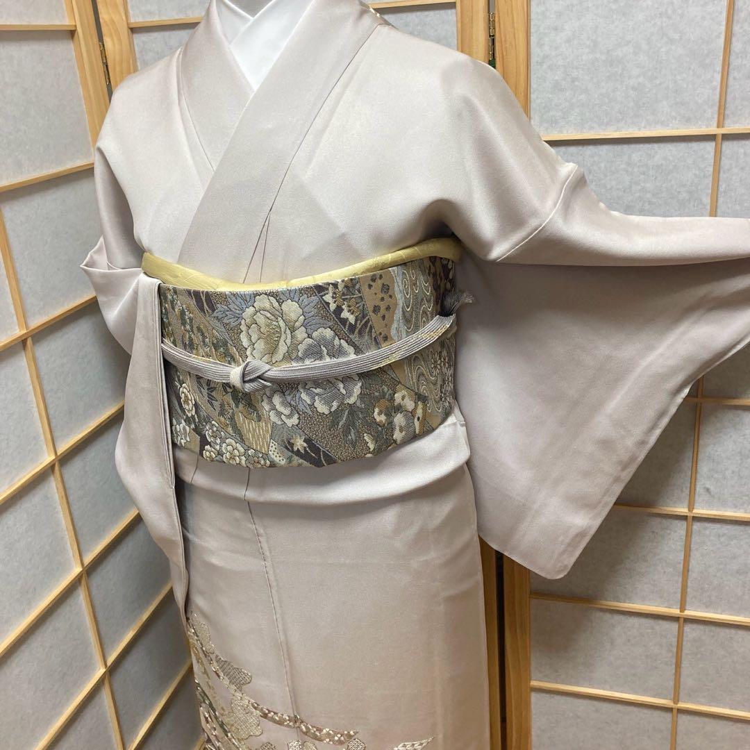 3910# Japanese Tomesode Kimono Vintage Womens Silk Fabric Robe Kimono only sold