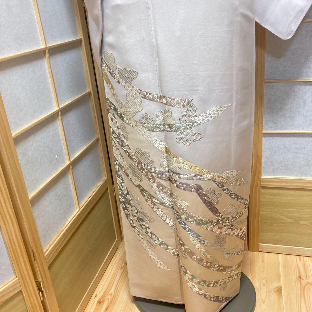 3910# Japanese Tomesode Kimono Vintage Womens Silk Fabric Robe Kimono only sold