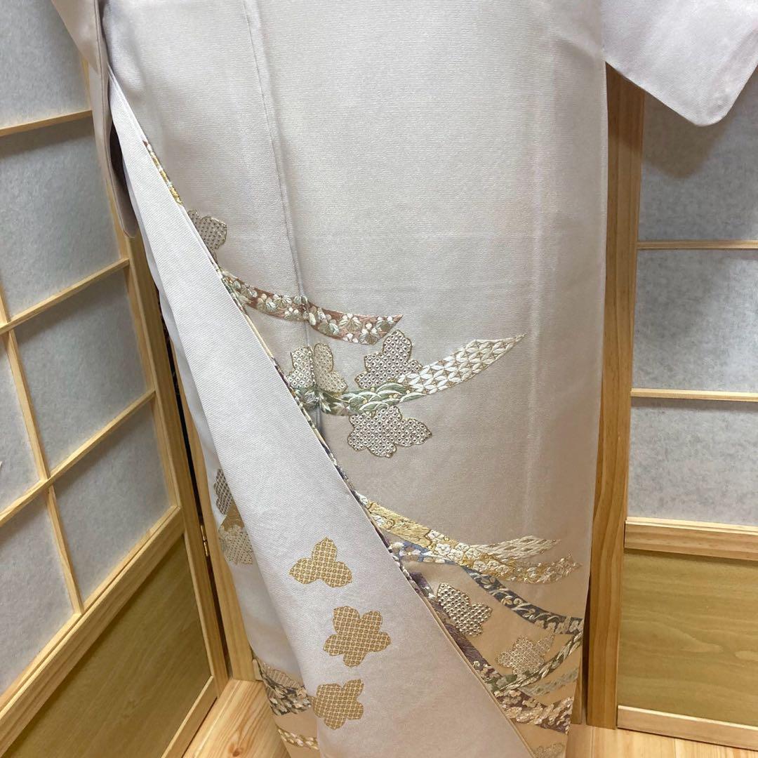 3910# Japanese Tomesode Kimono Vintage Womens Silk Fabric Robe Kimono only sold