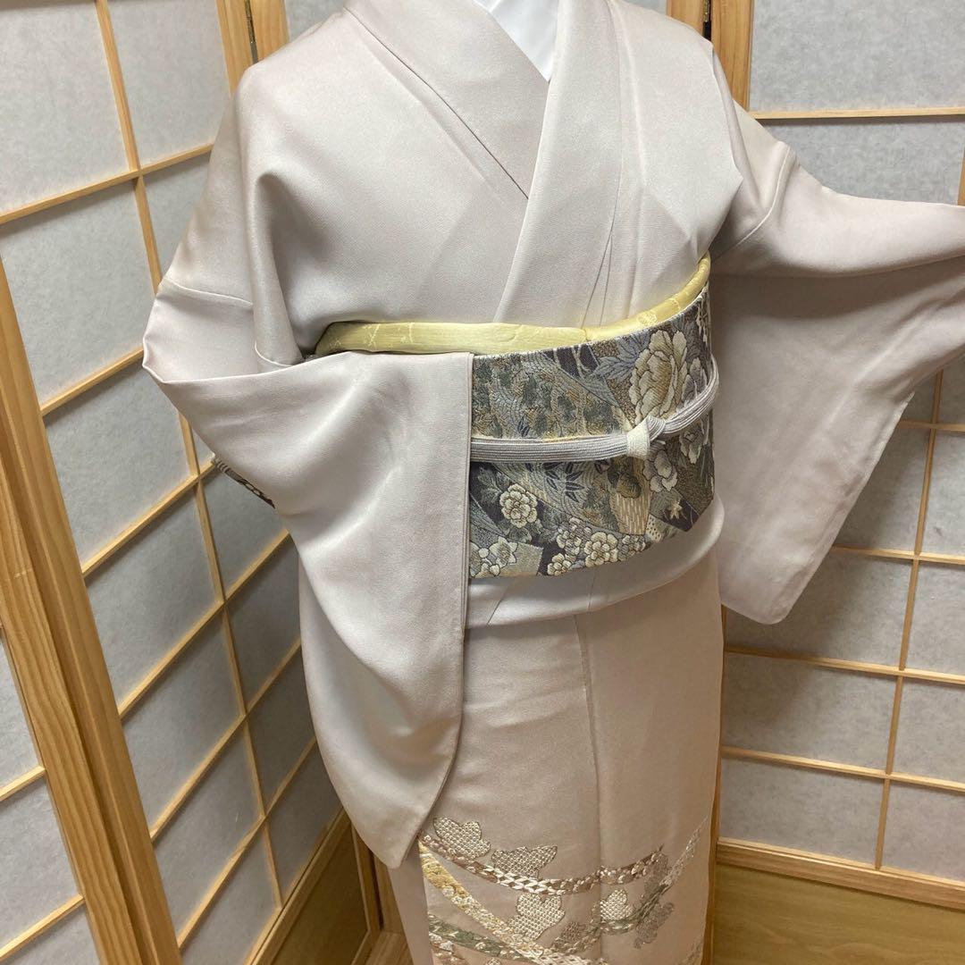 3910# Japanese Tomesode Kimono Vintage Womens Silk Fabric Robe Kimono only sold