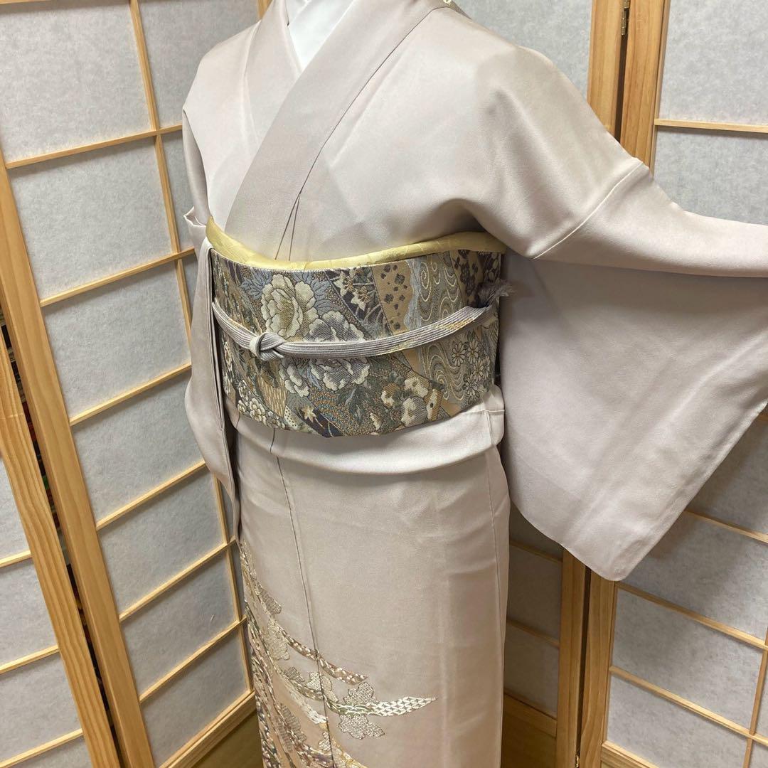3910# Japanese Tomesode Kimono Vintage Womens Silk Fabric Robe Kimono only sold