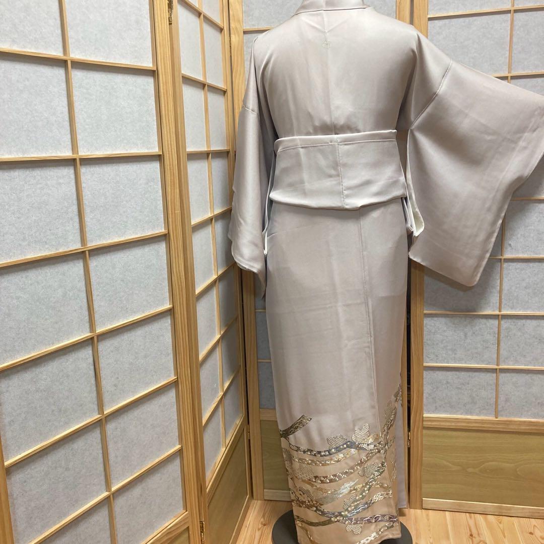 3910# Japanese Tomesode Kimono Vintage Womens Silk Fabric Robe Kimono only sold