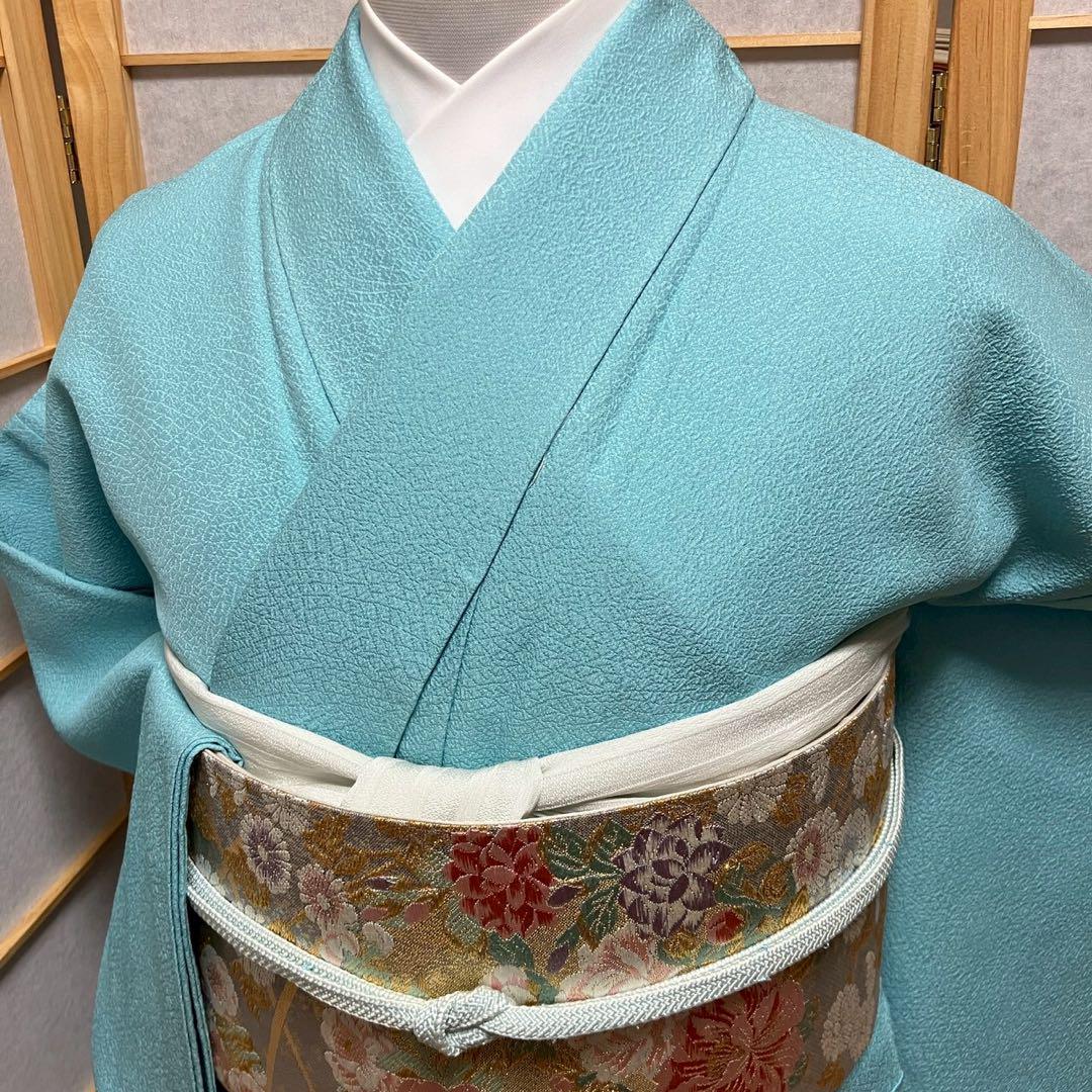4330# Japanese Kimono Vintage Womens Silk Fabric Robe Kimono only sold