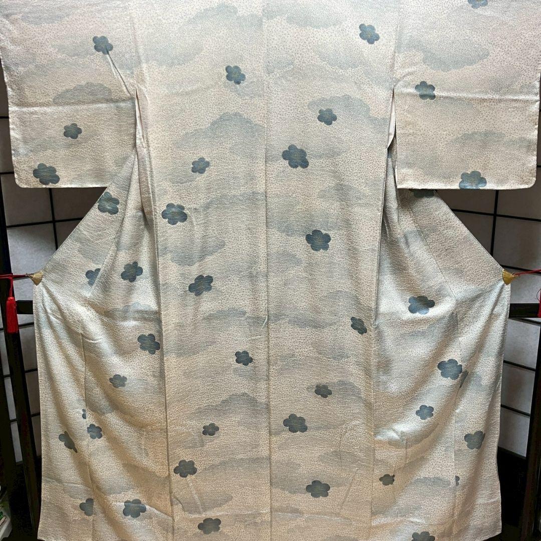 5168# Japanese Kimono Vintage Fabric Pure Silk Robe Women's Traditional