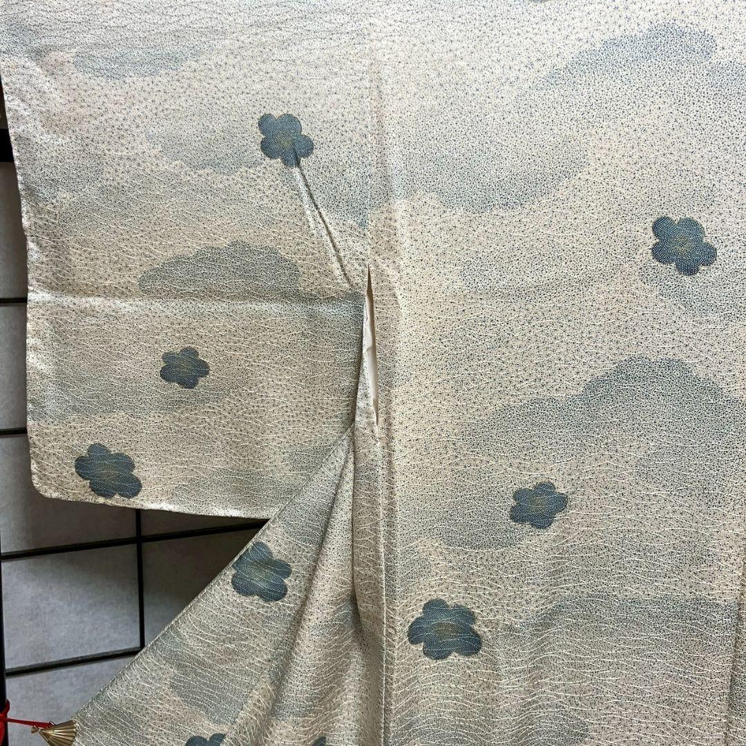 5168# Japanese Kimono Vintage Fabric Pure Silk Robe Women's Traditional
