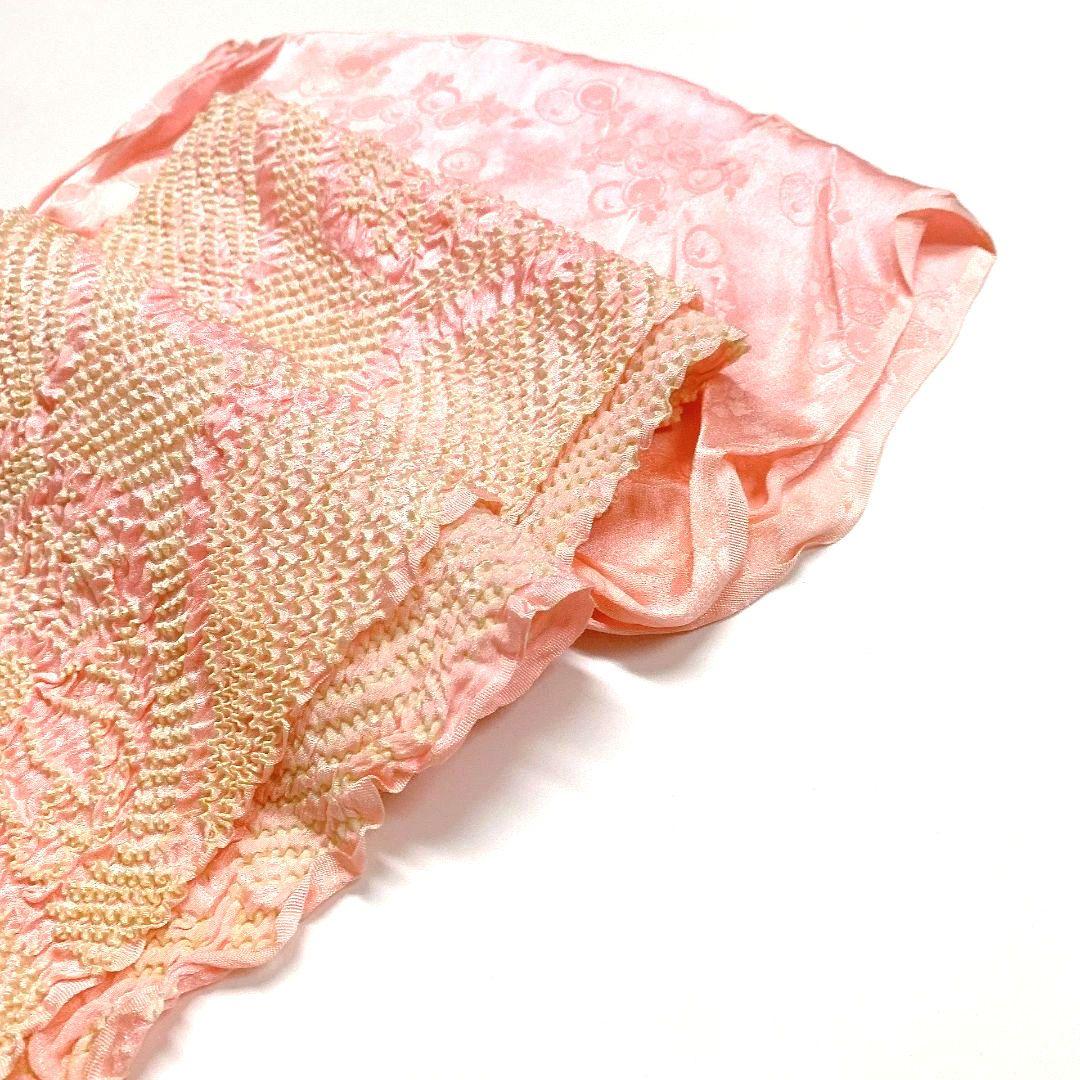 3874# Japanese Kimono Accessory Obiage and Obijime 2-piece Set Silk Shibori