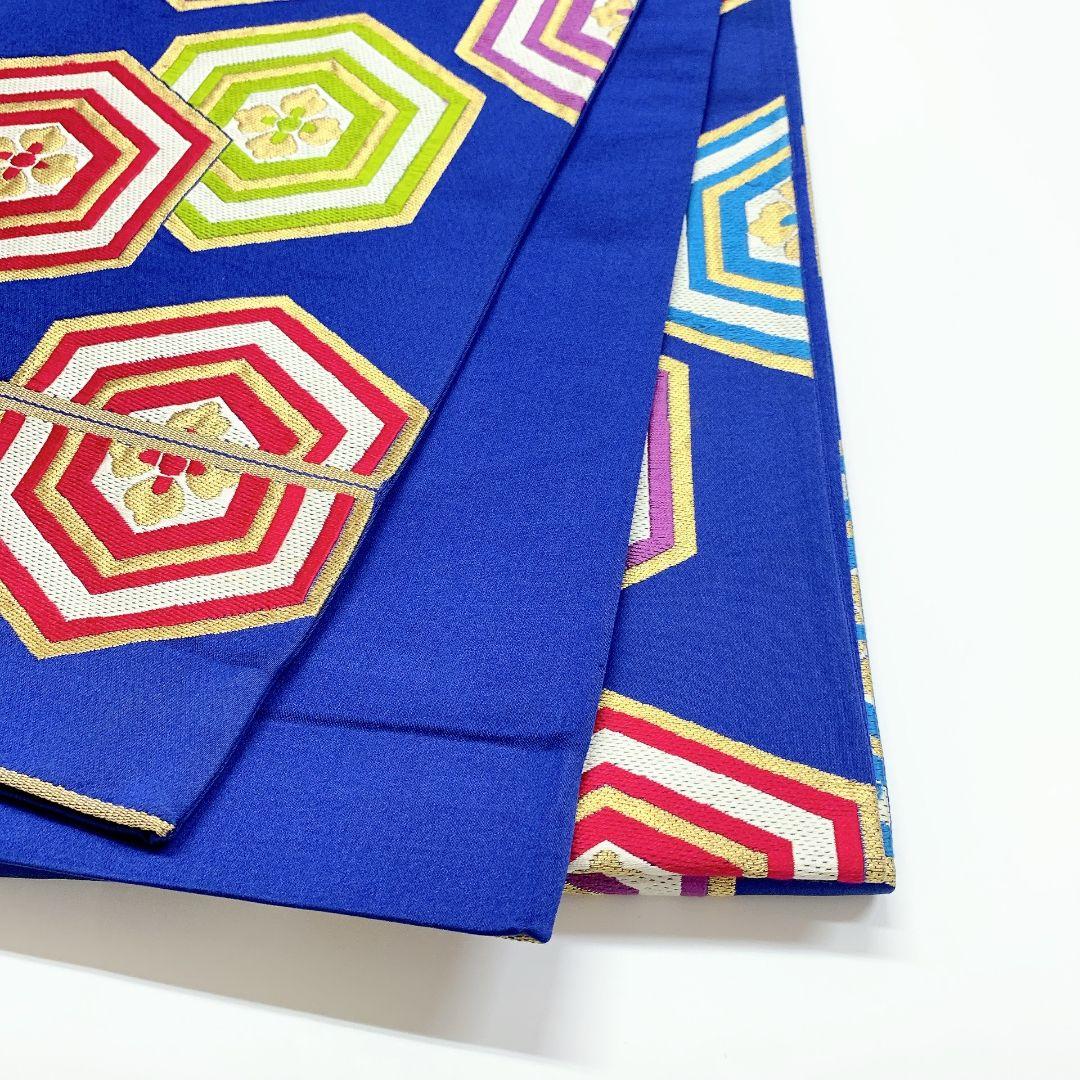 4530# Japanese Vintage Fukuro Obi Belt Kimono Fabric Silk Traditional Unused