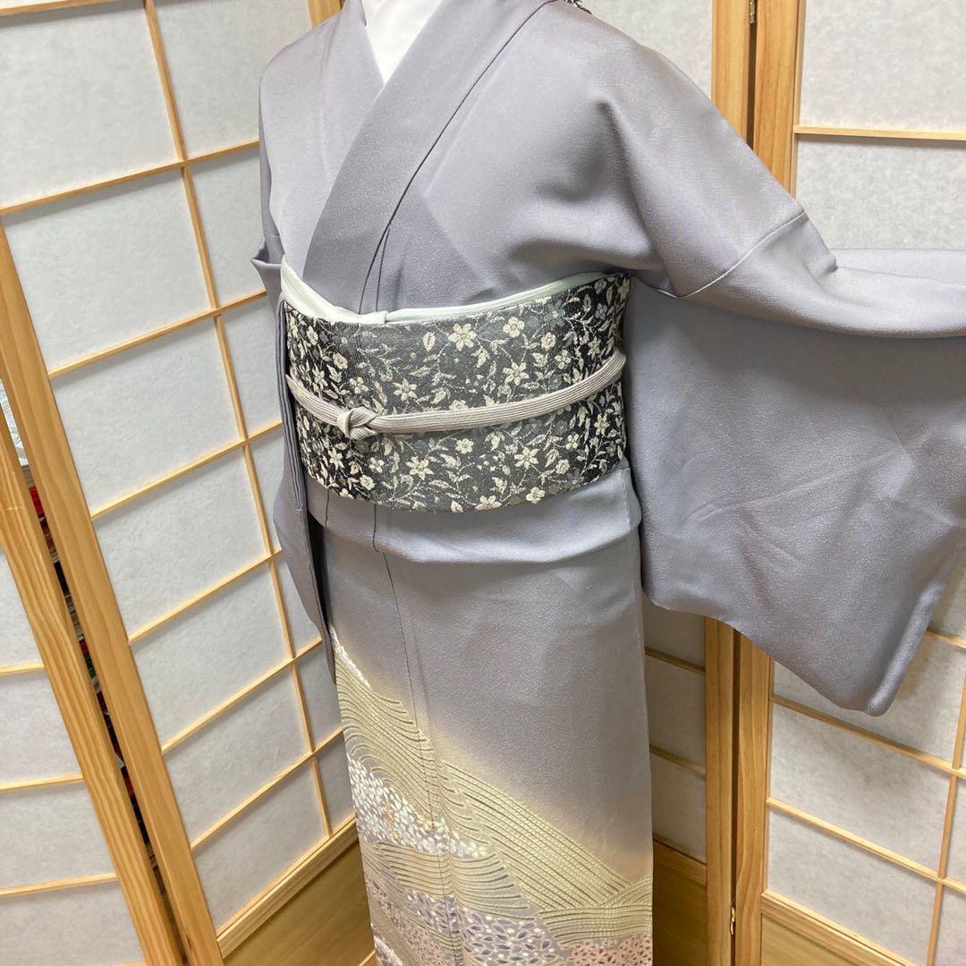 3411# Japanese Tomesode Kimono Vintage Womens Silk Fabric Robe Kimono only sold
