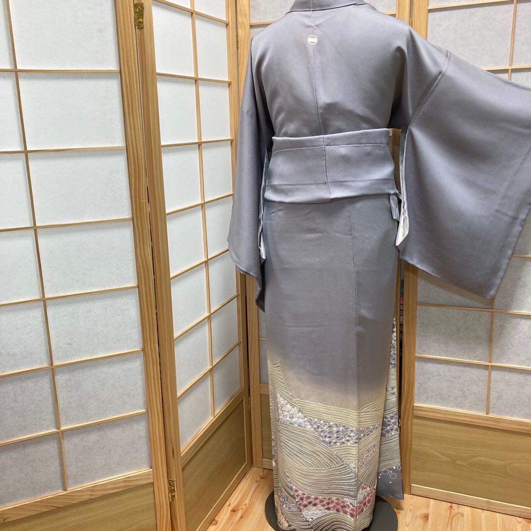 3411# Japanese Tomesode Kimono Vintage Womens Silk Fabric Robe Kimono only sold