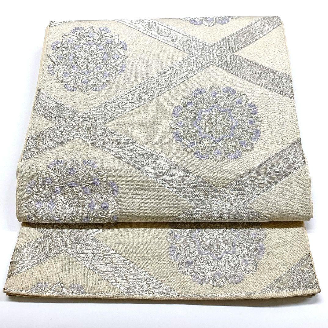 4142# Japanese Vintage Fukuro Obi Belt Kimono Fabric Silk Traditional Untailored
