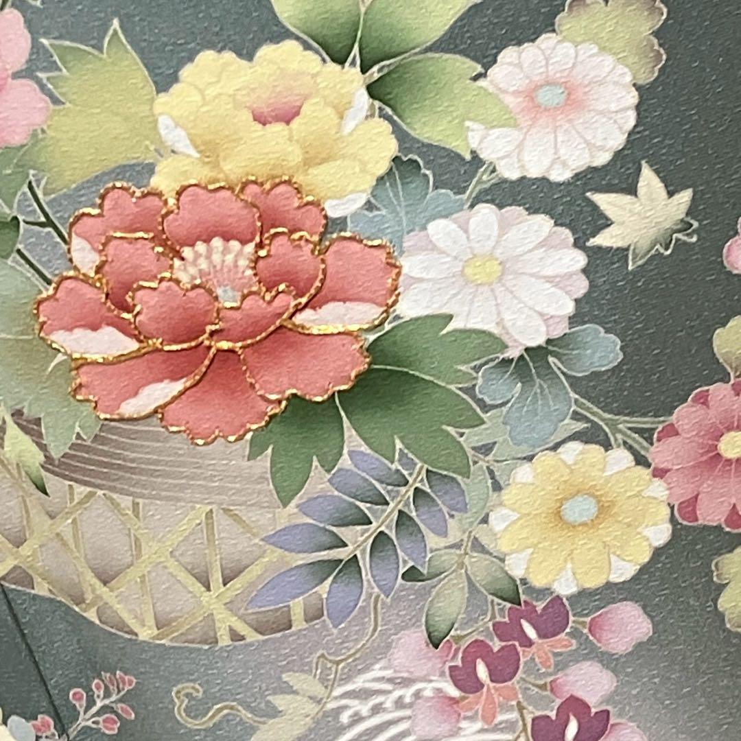 4366# Japanese Kimono Vintage Womens Silk Fabric Robe Kimono only sold