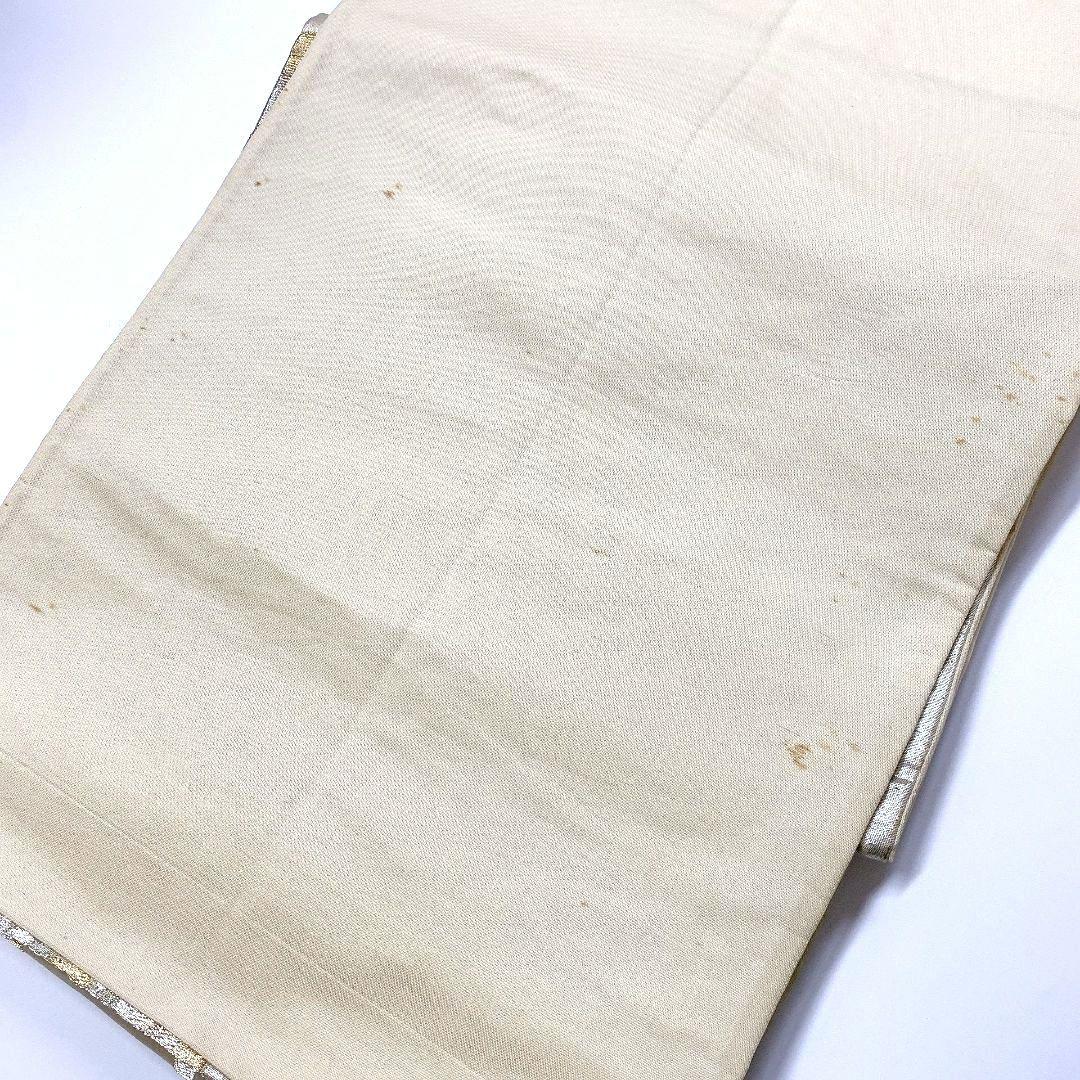 4140# Japanese Vintage Fukuro Obi Belt Kimono Fabric Silk Traditional Gold
