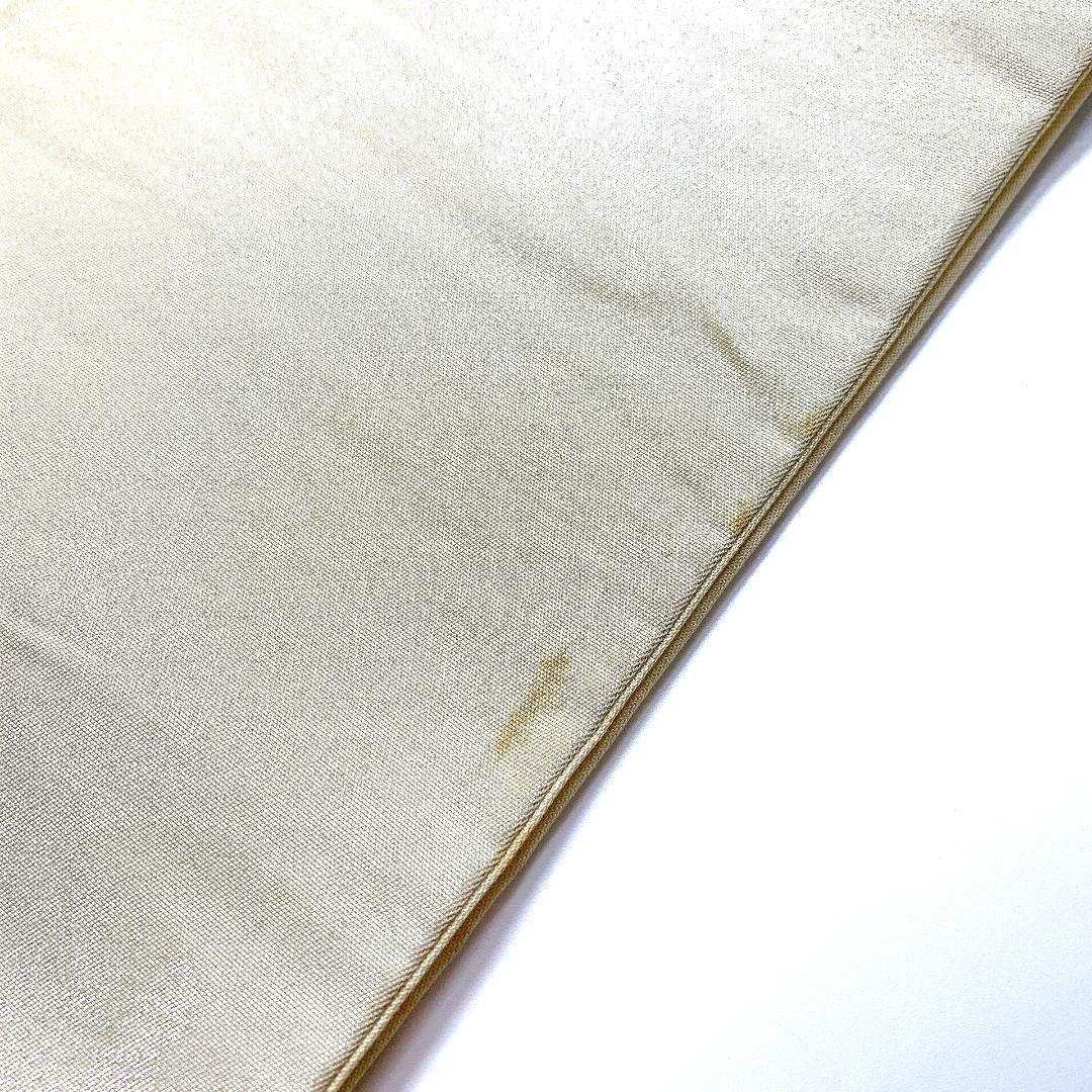 4140# Japanese Vintage Fukuro Obi Belt Kimono Fabric Silk Traditional Gold
