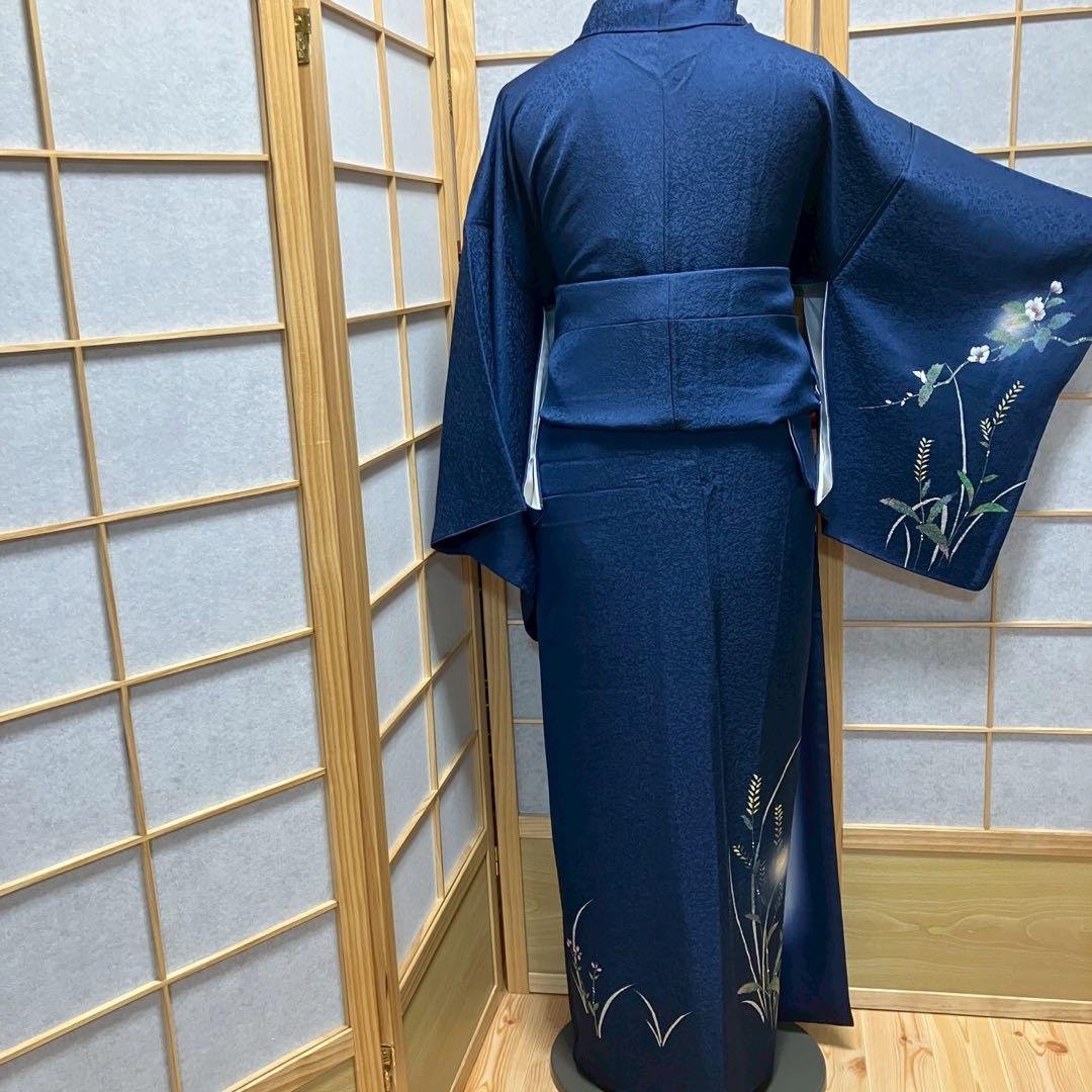 8092# Japanese Kimono Vintage Womens Silk Fabric Robe Kimono only sold