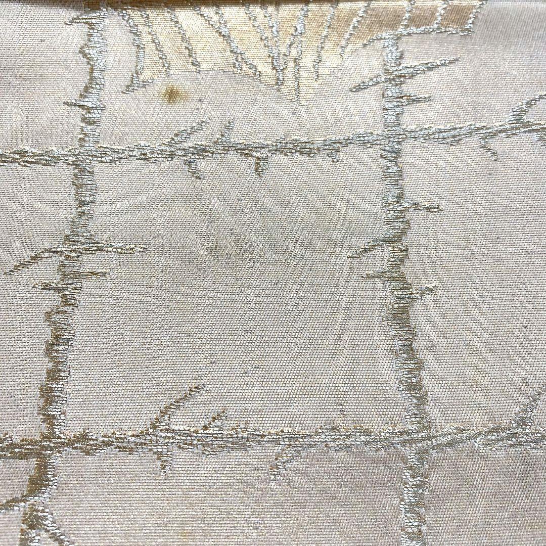 4148# Japanese Vintage Fukuro Obi Belt Kimono Fabric Silk Traditional Gold
