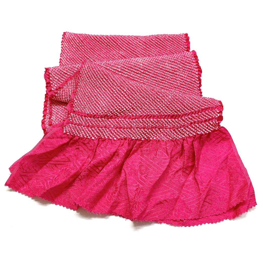 4177# Japanese Kimono Accessory Obiage and Obijime 2-piece Set Silk Shibori