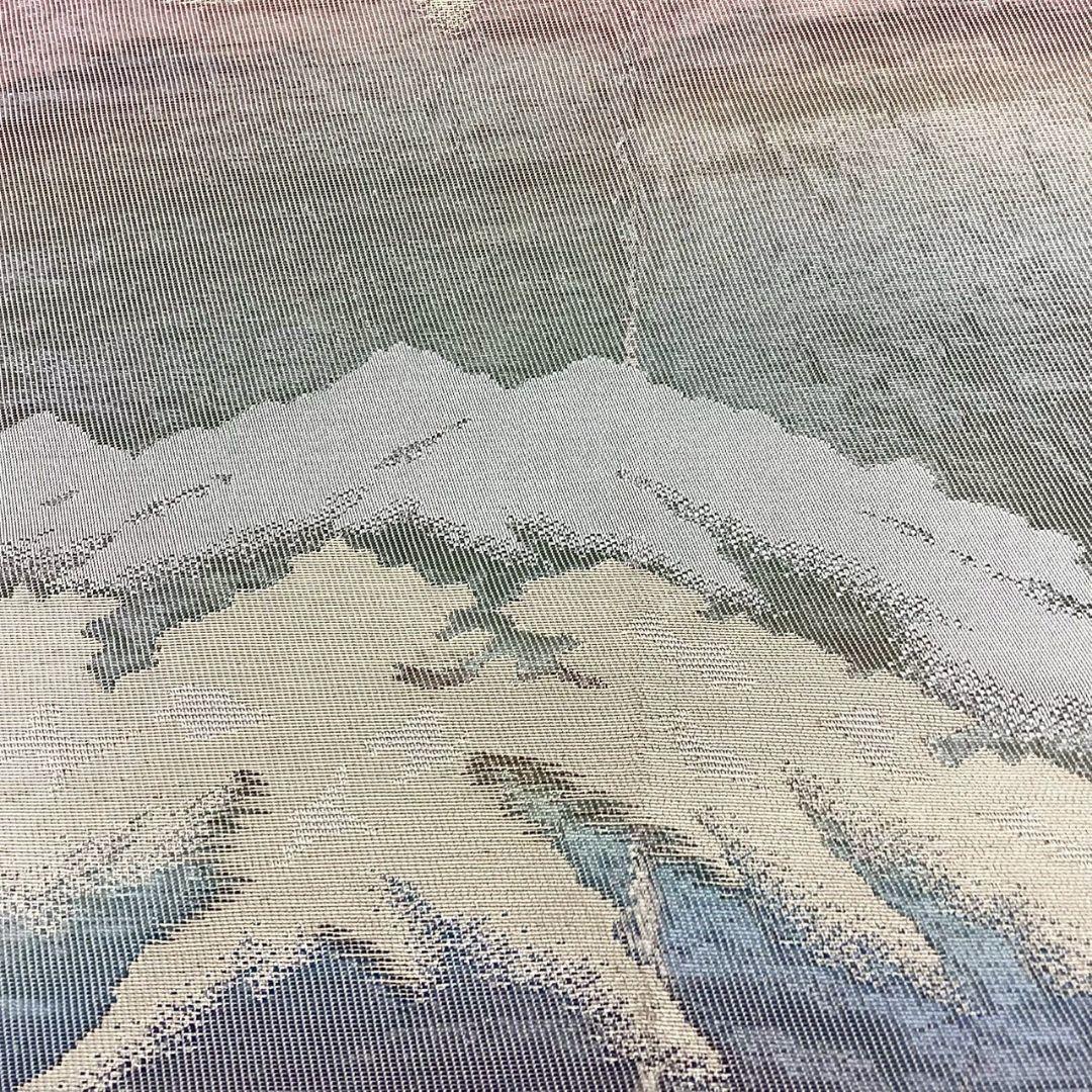 4698# Japanese Vintage Fukuro Obi Belt Kimono Fabric Silk Traditional
