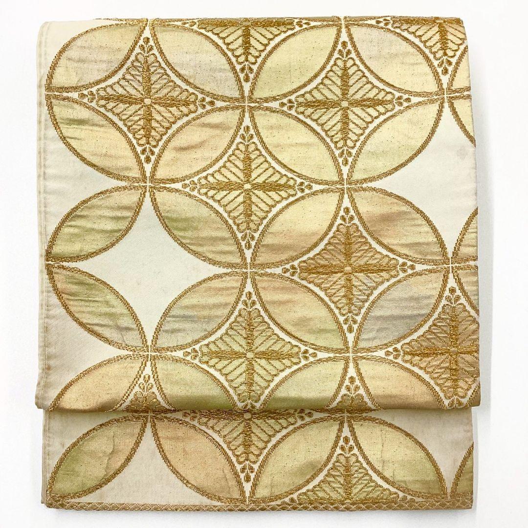 4953# Japanese Vintage Fukuro Obi Belt Kimono Fabric Silk Traditional Untailored
