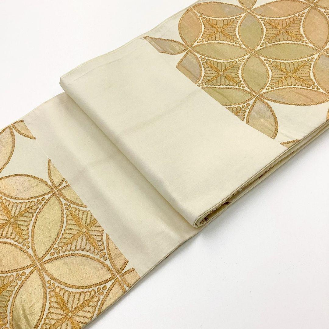 4953# Japanese Vintage Fukuro Obi Belt Kimono Fabric Silk Traditional Untailored