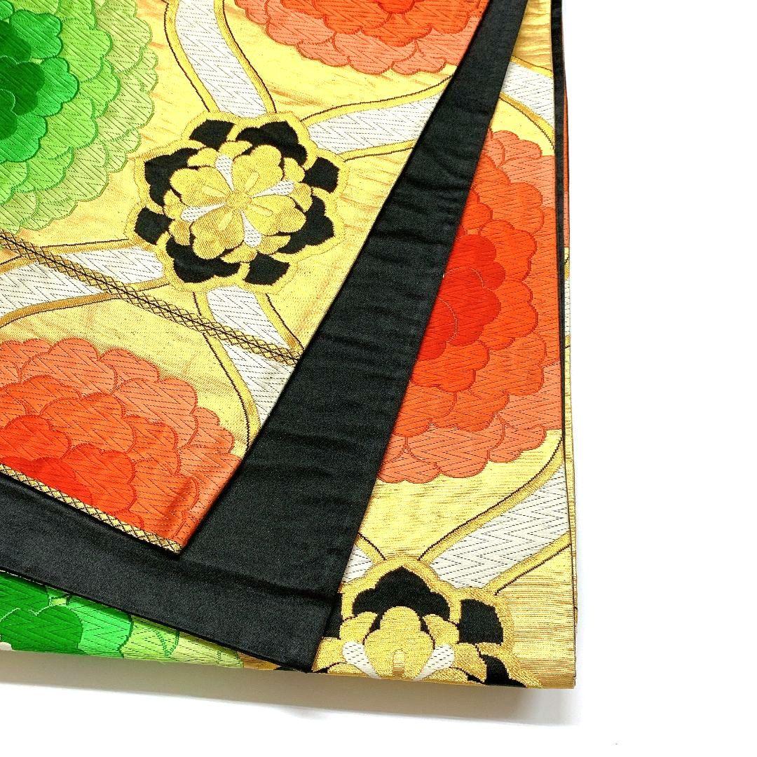 4084# Japanese Vintage Fukuro Obi Belt Kimono Fabric Silk Traditional Embroidery