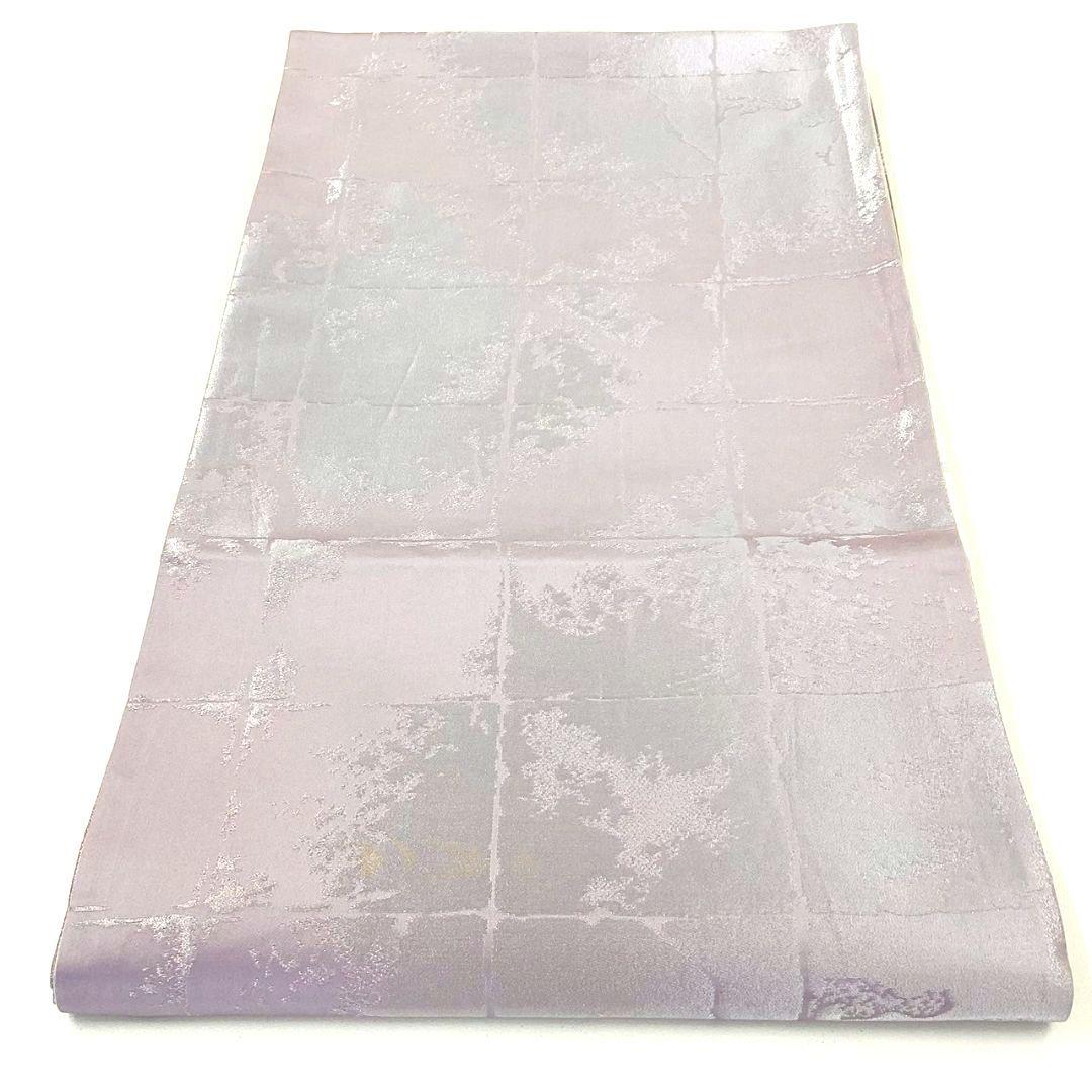 4922# Japanese Vintage Fukuro Obi Belt Kimono Fabric Silk Traditional Purple